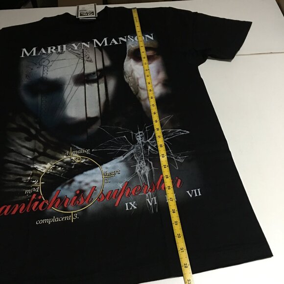 Marilyn Manson AntiChrist T-Shirt Mega Print Size XL The Roxx - Picture 5 of 5